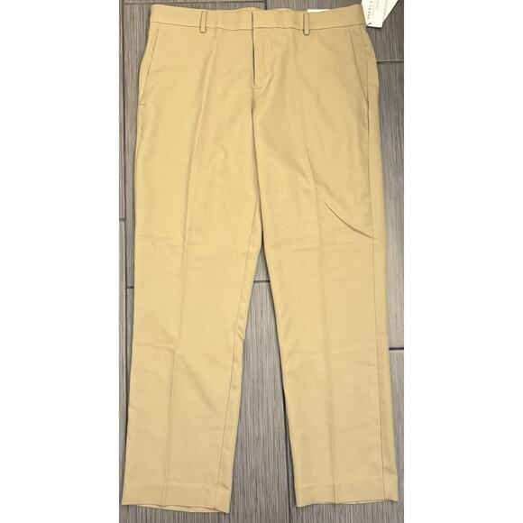 Perry Ellis Portfolio Modern Fit Beige Dress Pants Size 34x30 NWT - Picture 1 of 7